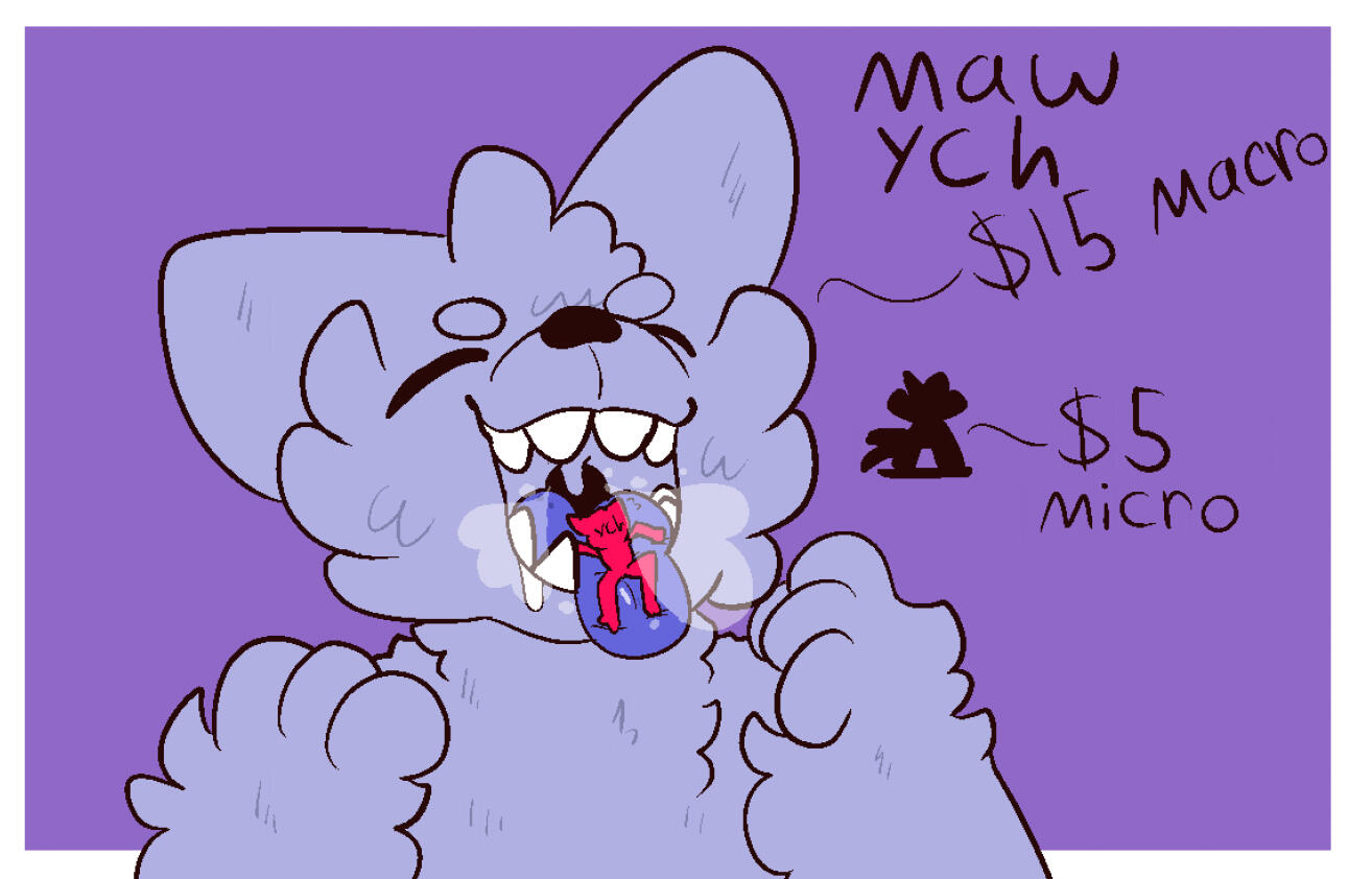 Macro/Micro Paw YCH
